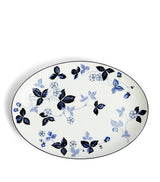 Wedgwood Wild Strawberry Inky Blue Fine Bone China Oval Plate 30cm