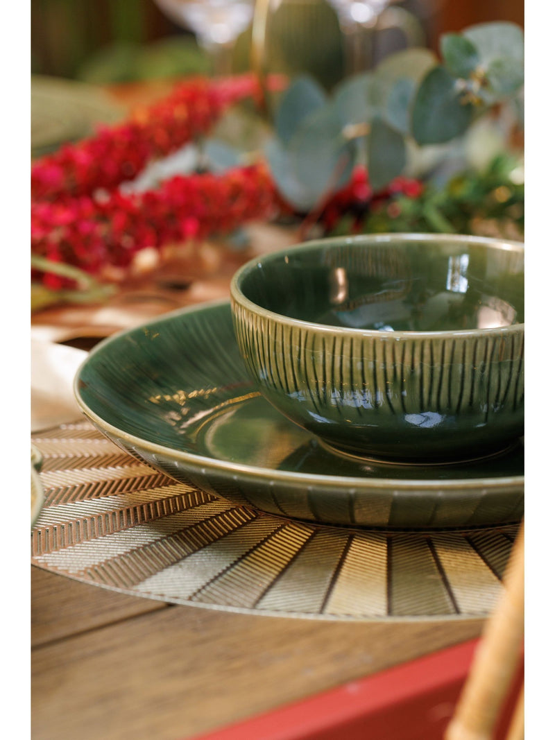 Mikasa Green Jardin cereal bowls set of 4, imported from the UK