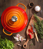 Le Creuset cast iron round casserole dish 30cm, UK version