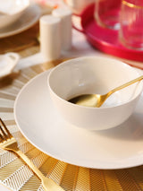 Mikasa Chalk White Porcelain Dinner Plate Set of 4