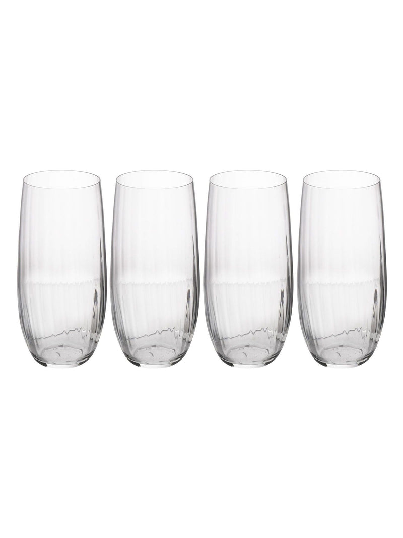 Mikasa Treviso crystal highball glasses set of 4, imported from the UK