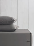 Grey Charcoal Cotton Rich Extra Deep Fitted Bed Sheet