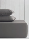 Grey Charcoal Cotton Rich Extra Deep Fitted Bed Sheet
