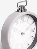 Stone Pretty vintage mantel clock measuring 25cm by 25cm by 4cm (British brand)