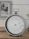 Stone Pretty vintage mantel clock measuring 25cm by 25cm by 4cm (British brand)
