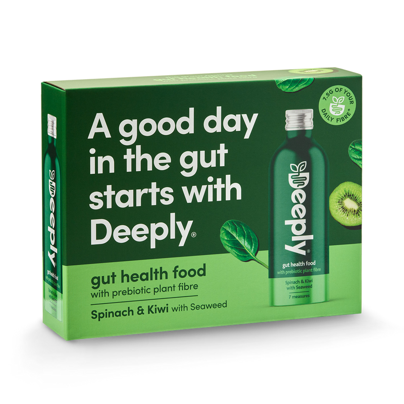 Deeply Gut Health Food With Prebiotic Plant Fibre Spinach Kiwi With Seaweed 65ml