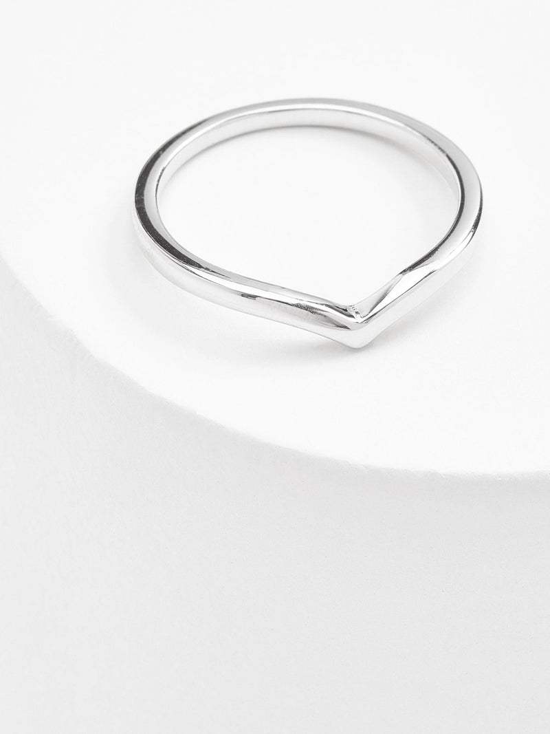 Sterling silver wishbone ring (British brand)