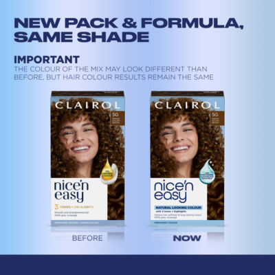 Clairol Nice'n Easy Permanent Hair Dye 5G Medium Golden Brown
