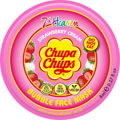 7th Heaven Chupa Chups Strawberry Cream Bubble Face Mask