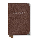 Aspinal of London Leather Passport Cover Travel Accessory