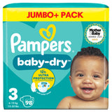 Pampers Baby-Dry Size 3 Nappies 6-10kg Jumbo Pack