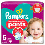 Pampers Premium Protection Nappy Pants Size 5 27 Pack