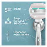 Gillette ComfortGlide Sensitive razor blade refills, UK version