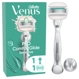 Gillette Pro ComfortGlide Sensitive Women's Razor with Aloe