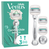 Gillette Pro ComfortGlide Sensitive Women's Manual Razor with Aloe