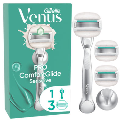 Gillette Pro ComfortGlide Sensitive Women's Razor with aloe, UK version