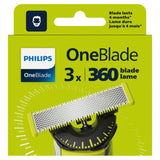 Philips OneBlade 360 Replacement Blades for Face Electric Grooming Blades 3 Pack