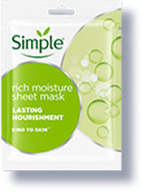 Simple Kind to Skin Rich Moisture Sheet Mask 1x 21 ml