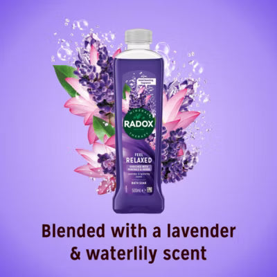 Radox Feel Relaxed bath soak 500 ml, imported from the UK