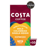 Costa Coffee Colombian Espresso Coffee Pods x10 Nespresso Compatible