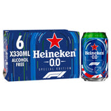 Heineken 0.0 Alcohol Free Premium Lager Beer 6x330ml Cans