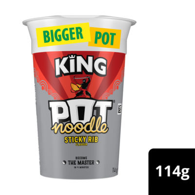 Pot Noodle Sticky Rib King Instant Noodle Pot 114g