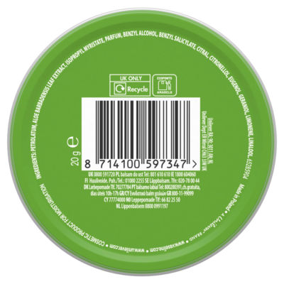 Vaseline Lip Therapy Aloe Vera Lip Tin 20g (British brand)