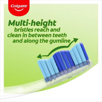 Colgate Twister Fresh Medium manual toothbrush 2 pack - British product