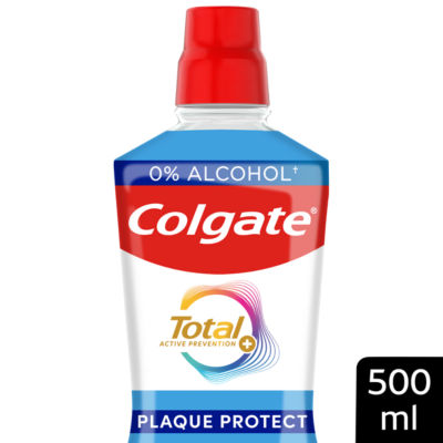 Colgate Total Plaque Protect Peppermint Mouthwash 500ml - British product