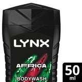 Lynx Africa body wash 50 ml, UK version