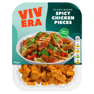 Vivera plant-based spicy chicken pieces 175g (British brand)