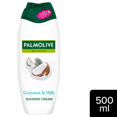 Palmolive Coconut & Milk Shower Gel 500ml, imported from the UK