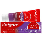 Colgate Max White Purple Reveal whitening toothpaste 75ml - British product