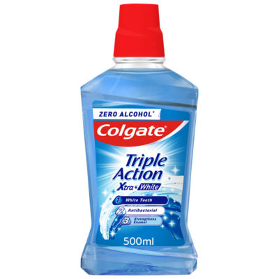Colgate whitening mouthwash alcohol free 500ml - British product