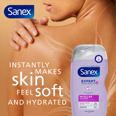 Sanex Micellar Soothing Shower Gel 450ml (British brand)