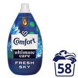 Comfort Ultra-Concentrated Fabric Conditioner Ultimate Care Fresh Sky 58 Washes (870ml)