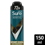 Sure men's anti-perspirant spray Sport Cool 150 ml (British brand)