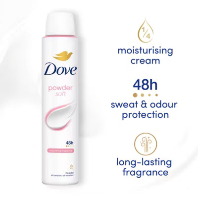Dove anti-perspirant deodorant spray powder 200ml - British product