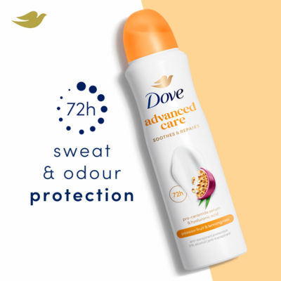 Dove Anti-Perspirant Spray Passion Fruit & Lemongrass Scent 150ml - British product