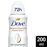 Dove Advanced Care Coconut & Jasmine Flower Scent Anti-Perspirant Spray 200ml
