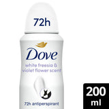 Dove Advanced Care Invisible Dry Anti-Perspirant Spray White Freesia 200ml