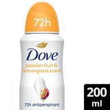 Dove Advanced Care Go Fresh Anti-Perspirant Aerosol Passion Fruit & Lemongrass Scent 200ml