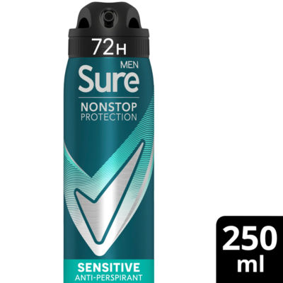 Sure Nonstop Protection Sensitive Anti-Perspirant Aerosol 250 ml