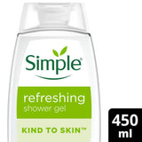 Simple Kind to Skin Refreshing Sensitive Skin Shower Gel 450 ml