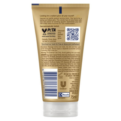Dove Summer Revived self-tanning lotion light to medium 75 ml - British product