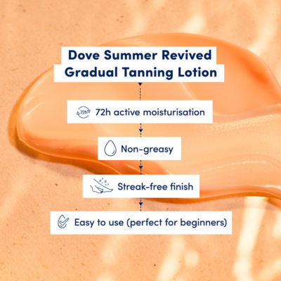 Dove Summer Revived self-tanning lotion light to medium 75 ml - British product