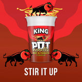 Pot Noodle beef & tomato instant noodle pot 114g, imported from the UK