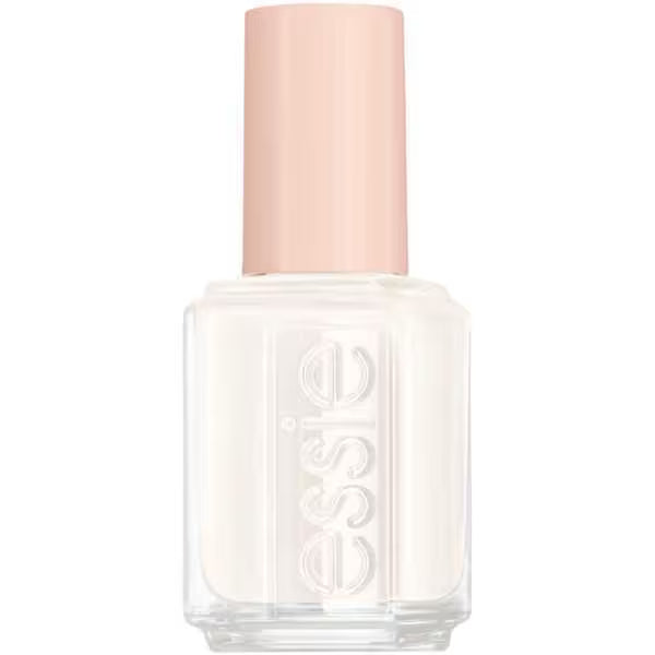 Essie white vegan nail polish bottle - British product