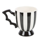 Something Different bat wing striped tea cup 490ml, imported from the UK