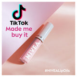 Nivea Lip Oil Rosé 5ml, imported from the UK